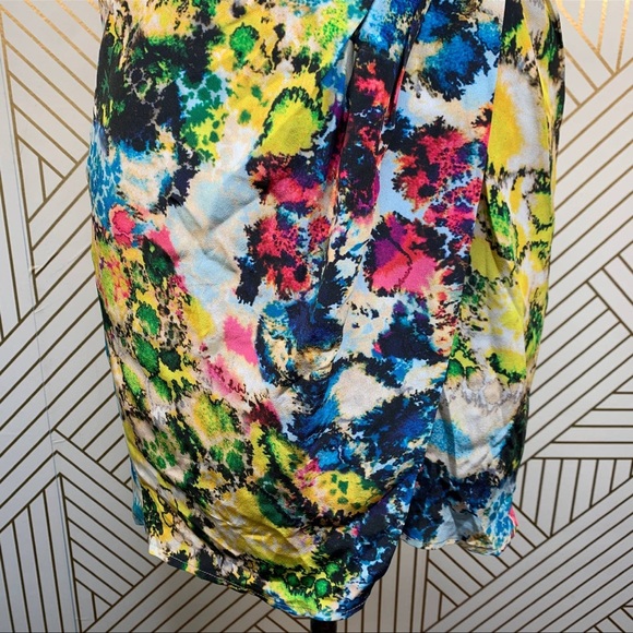 Sachin Babi designer luxe Printed Silk dress - Picture 3 of 6